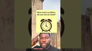 How many numbers do you see on clock #iqtest #brainteaser