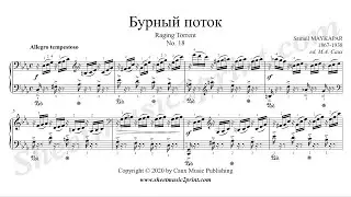Maykapar : Raging Torrent, Op. 33, No. 18