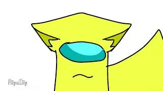 yellow wolfta moving hears ,tail , eyes (animation test )