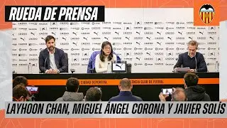 RUEDA DE PRENSA DE LAYHOON CHAN, MIGUEL &Aacute;NGEL CORONA Y JAVIER SOL&Iacute;S