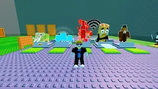 Roblox ke escape the tsunami of Lucky block gift by a random person rare brain road 