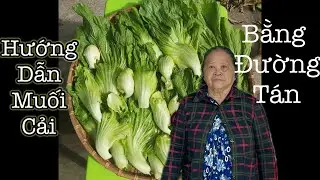 Hướng dẫn làm cải muối 3 tháng không sợ hư - bà năm vlog