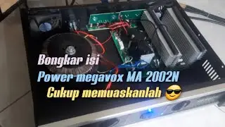 bongkar isi dari power megavox ma 2002N ,isi sedikit tapi bunyi lumayan 😎😎👍