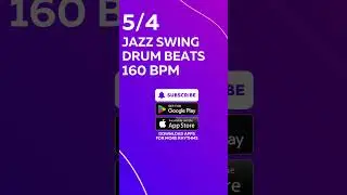 5/4 JAZZ SWING DRUM BEATS 160 BPM - Drum Loop #drumloop #drumbeats