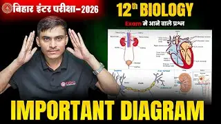 Class 12th Important Diagram Biology🔥|| Bihar Board Class 12 Biology Diagrams ||