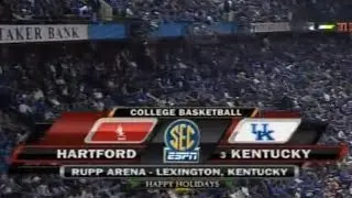 #3 Kentucky vs Hartford Basketball Highlights (12/29/2009)