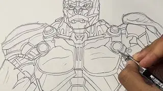 How To Draw OPTIMUS PRIMAL From “Transformers: Rise of The Beasts”