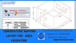 Easy and Simple way to prepare Temperature Mapping Layout for  area Validation in pharma company  .