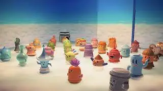 Gyroids singing Bubblegum K.K in heaven