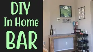 DIY IN HOME BAR SETUP | Be the entertainer of your DREAMS!