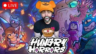 Feed The Fear! | Hungry Horrors Live Stream NEW Indie Card Game!