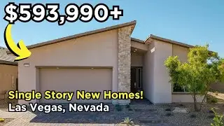 Las Vegas Single Story New Construction Homes For Sale in Gated Community