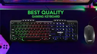 FRONTECH Wired Super Design Gaming Keyboard and Optical Mouse With RGB (KB-0039, Black)