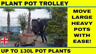 Plant Pot Trolley for moving large potted plants with ease
