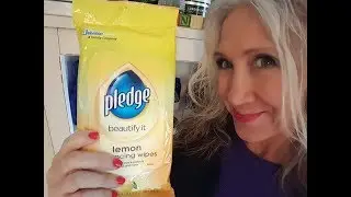 Pledge Lemon Wipes | Disposable Dusting Wipes | KimTownselYouTube