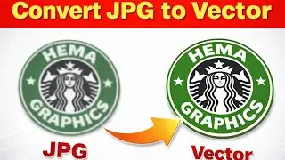 JPG to Vector Image in CorelDRAW | Easy Method | HEMA GRAPHICS