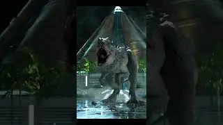A indominus rex n&atilde;o tem a m&iacute;nima chance contra o tiranossauro rex de jurassic world recome&ccedil;o