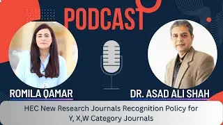 HEC New Research Journals Recognition Policy 2024 for Y, X,W Category Journals