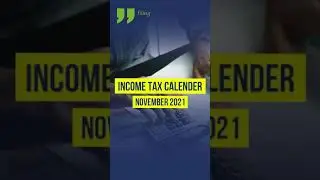 Income Tax Calendar for November 2021 | Shorts |