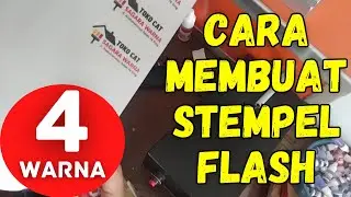 CARA MEMBUAT STEMPEL FLASH 4 WARNA | @koncocetak  #stempelflash