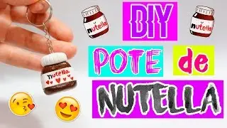DIY - CHAVEIRO POTE DE NUTELLA - por Prih Gomes