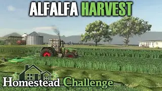 This Field Made SO MANY Bales of Alfalfa - FS25 Montana Homestead Farming ep 15