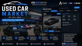 I Built the BEST Used Car Market Script for FiveM! | ESX/QBCore Vehicle Selling System
