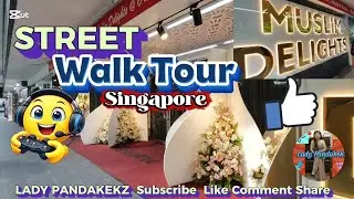 STREET WALK TOUR IN SINGAPORE | LADY PANDAKEKZ #subscribe #singapore 