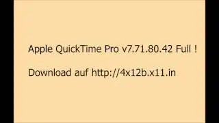 Apple QuickTime Pro v7.71.80.42 Download Full