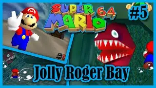 Super Mario 64 Guide (Gu&iacute;a) 100% #5 - Jolly Roger Bay (Sunken Ship, Eel come out, Treasure)