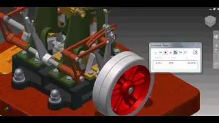vertical twin steam engine with reverse gear-problem
