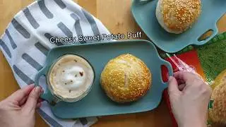 Cheesy Sweet Potato Puff With Spring Home Paratha