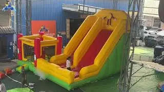 Penguin Paradise Bounce House: Colorful Indoor Inflatable Fun for Kids!
