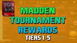 Week 7 Tournament Rewards Tiers 1-5!!! Elite Cushing!!! - Madden Mobile 18