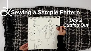 Sample Make Day 2  - The Raglan Sleeve Jacket, Cutting Out from Angela Kane