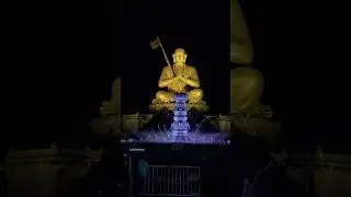 Laser show at statue of Equality #samathamurthy #statueofequality #shorts #travel #hyderabad #love