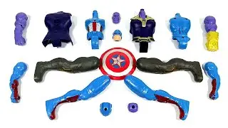 merakit Captain America vs Thanos Gladiator avengers superhero