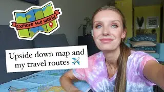 Upside down map. Pinning my travel routes !!