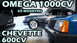 OPALA V8 - OMEGA 1000cv - CHEVETTE 600cv - GOL 500cv - FÁBRICA DE MONSTROS - CACA COMPETIÇÕES.