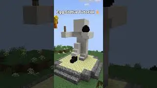Minecraft Ender Egg Statue Tutorial 🥚 #building #popular #trending #minecraft
