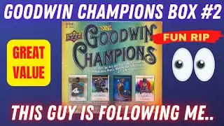 2021 Goodwin Champions Hobby Box. 1:1,450 pack Hit! Fun Rip!