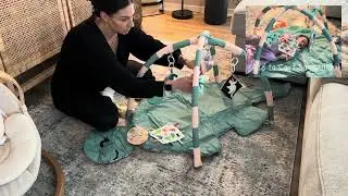 Adorable baby play mat dinosaur tummy time  AMAZON FIND!