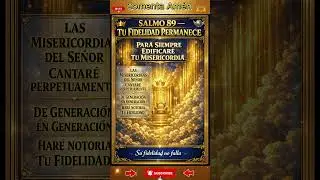Salmo 89 &mdash; Cantar&eacute; para Siempre las Misericordias del Se&ntilde;or | Fidelidad Eterna