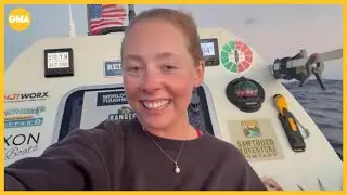 25-year-old American woman to finish solo row across Atlantic
