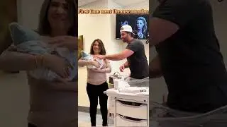 The first time my family met my little treasure #baby #family #reaction #shorts