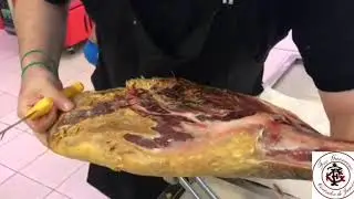 Como deshuesar un jamón en una sola pieza .