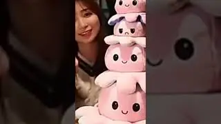 Reversible Octopus Plush Toy Octoplushie Pillow Toys for Kids and Adults Reversible Octopus Double