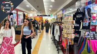 Myeongdong Station Underground Shopping, Korea Travel | 4K KOREA