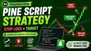 🍃 TRADING VIEW-PINE SCRIPT:  ~ 🍃 HOW TO CREATE A STRATEGY WITH STOPLOSS AND TARGET 🍃