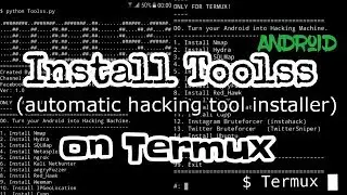 Termux - toolss (automatic hacking tools installer)